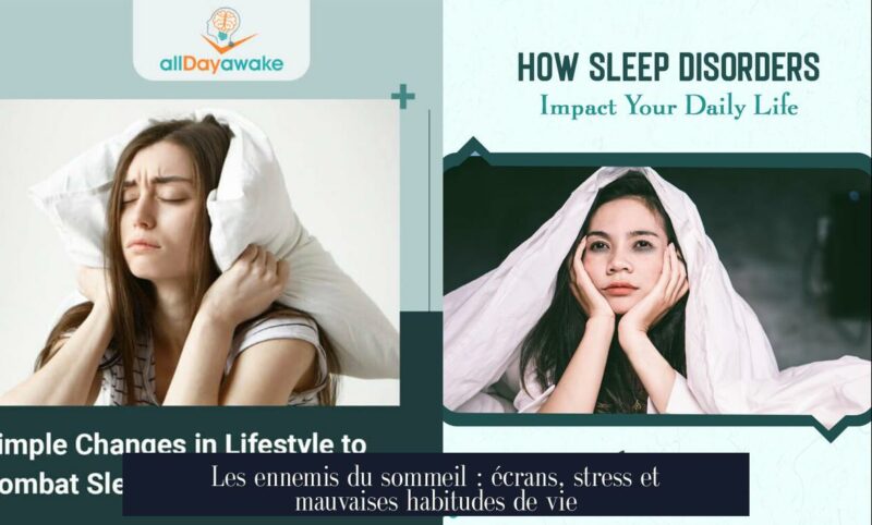 Les ennemis du sommeil : écrans, stress et mauvaises habitudes de vie