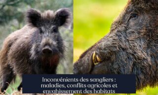 Inconvénients des sangliers : maladies, conflits agricoles et envahissement des habitats