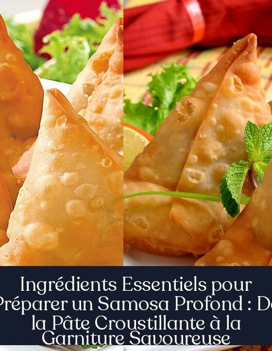 Ingrédients Essentiels pour Préparer un Samosa Profond : De la Pâte Croustillante à la Garniture Savoureuse
