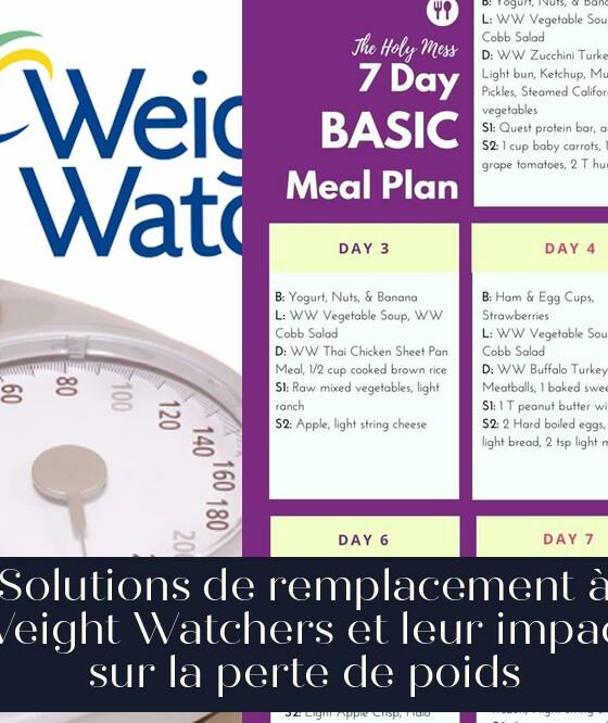 Solutions de remplacement à Weight Watchers et leur impact sur la perte de poids