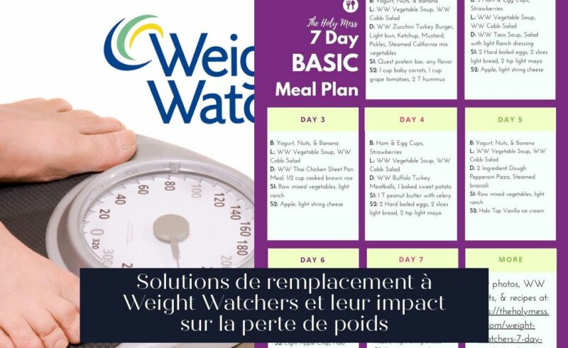 Solutions de remplacement à Weight Watchers et leur impact sur la perte de poids