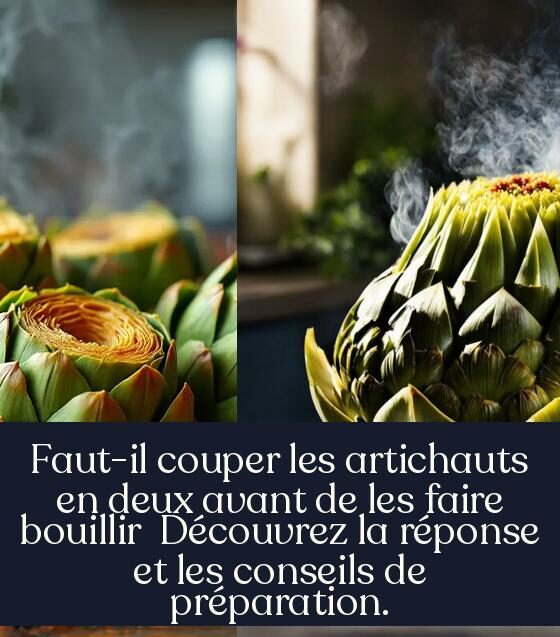 Faut-il couper les artichauts en deux avant de les faire bouillir Découvrez la réponse et les conseils de préparation.