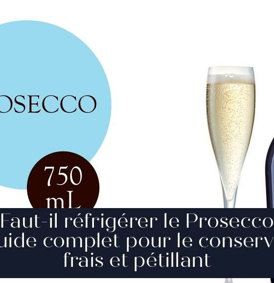 Faut-il réfrigérer le Prosecco Guide complet pour le conserver frais et pétillant