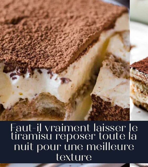 Faut-il vraiment laisser le tiramisu reposer toute la nuit pour une meilleure texture