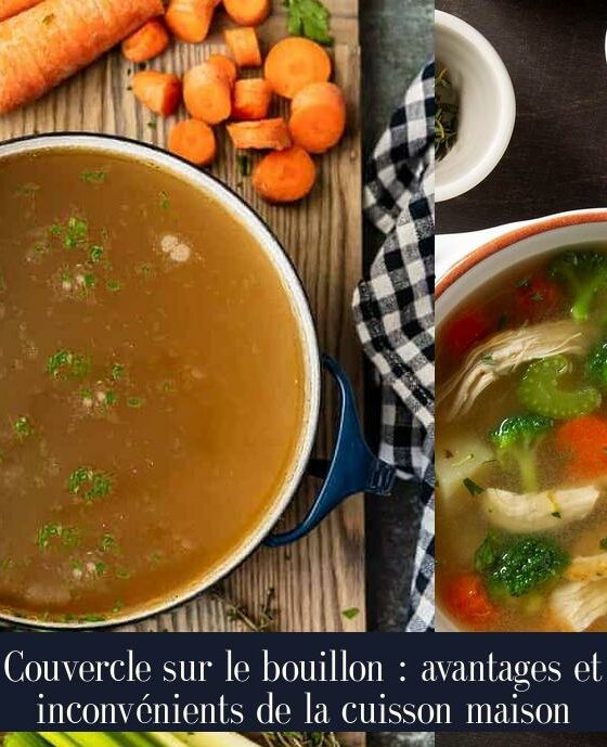 Couvercle sur le bouillon : avantages et inconvénients de la cuisson maison