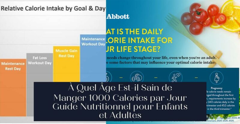 À Quel Âge Est-il Sain de Manger 1000 Calories par Jour Guide Nutritionnel pour Enfants et Adultes