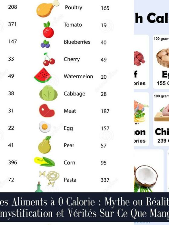 Les Aliments à 0 Calorie : Mythe ou Réalité Démystification et Vérités Sur Ce Que Manger
