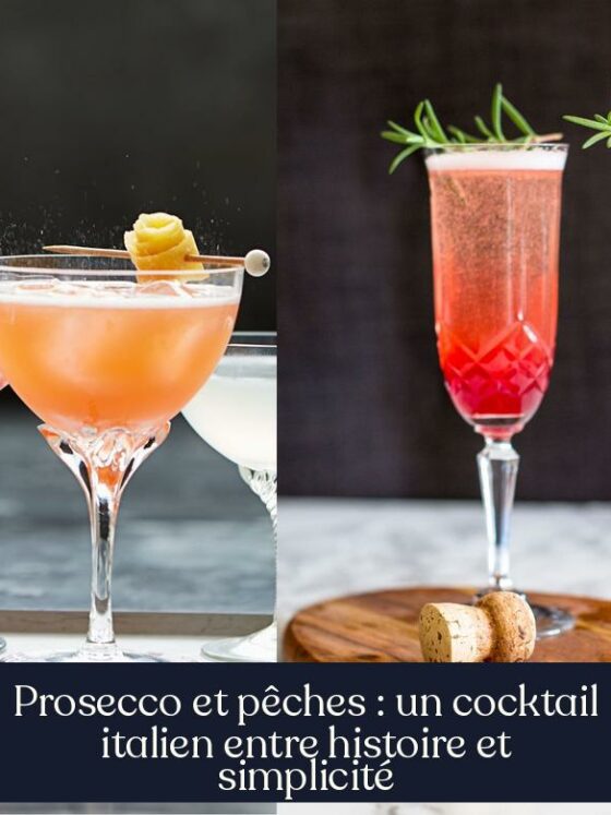 Prosecco et pêches : un cocktail italien entre histoire et simplicité