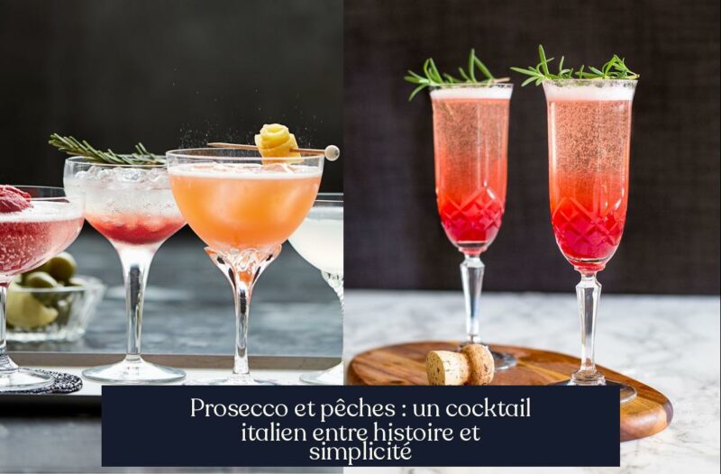 Prosecco et pêches : un cocktail italien entre histoire et simplicité