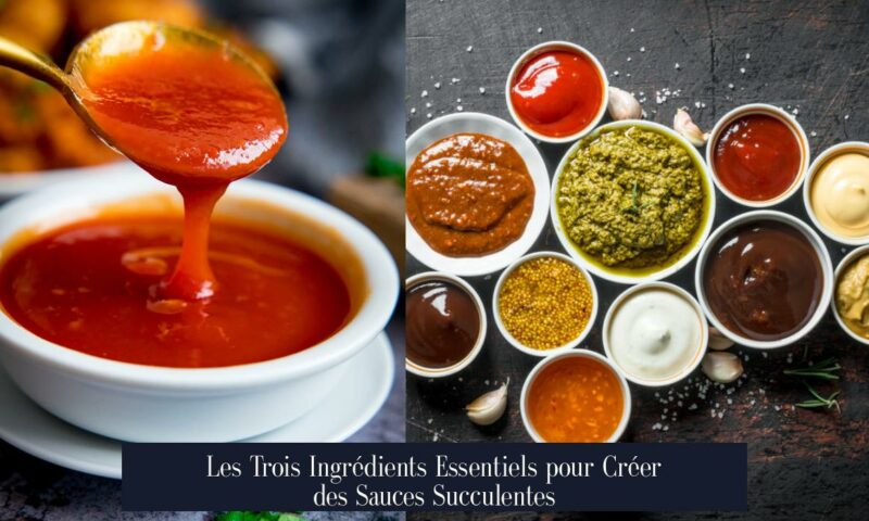 Les Trois Ingrédients Essentiels pour Créer des Sauces Succulentes
