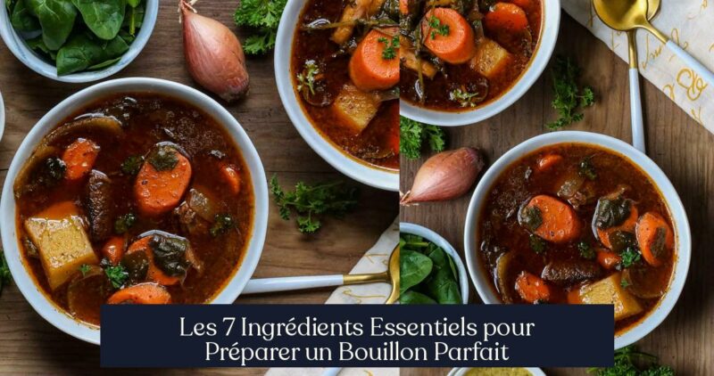 Les 7 Ingrédients Essentiels pour Préparer un Bouillon Parfait