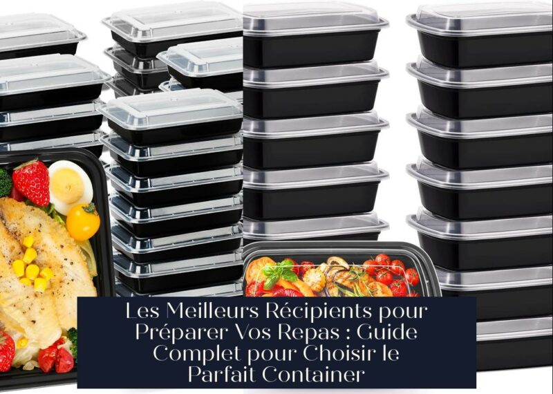 Les Meilleurs Récipients pour Préparer Vos Repas : Guide Complet pour Choisir le Parfait Container