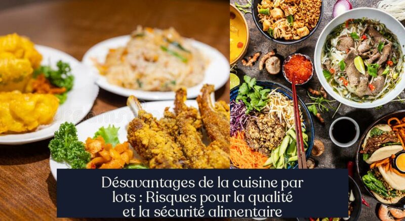Désavantages de la cuisine par lots : Risques pour la qualité et la sécurité alimentaire