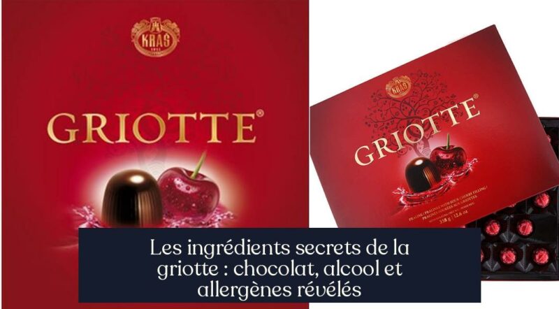 Les ingrédients secrets de la griotte : chocolat, alcool et allergènes révélés