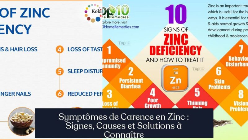 Symptômes de Carence en Zinc : Signes, Causes et Solutions à Connaître