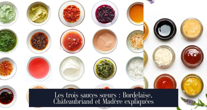 Les trois sauces sœurs : Bordelaise, Châteaubriand et Madère expliquées