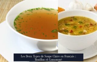 Les Deux Types de Soupe Claire en Français : Bouillon et Consommé