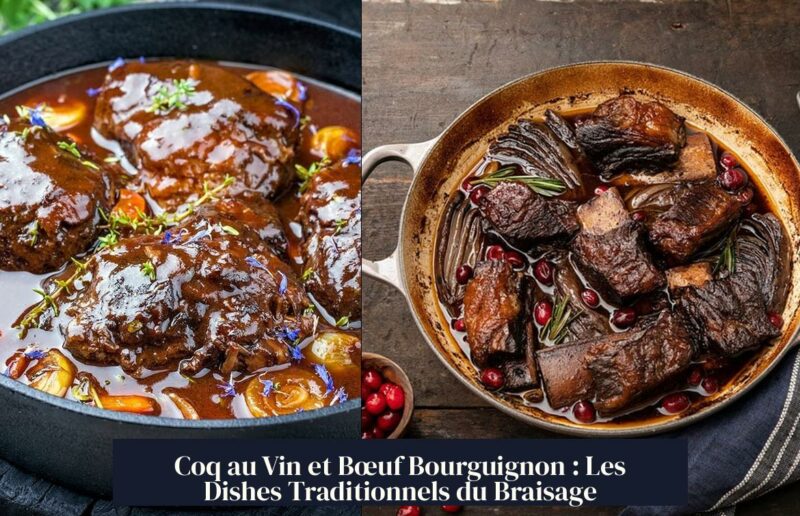 Coq au Vin et Bœuf Bourguignon : Les Dishes Traditionnels du Braisage