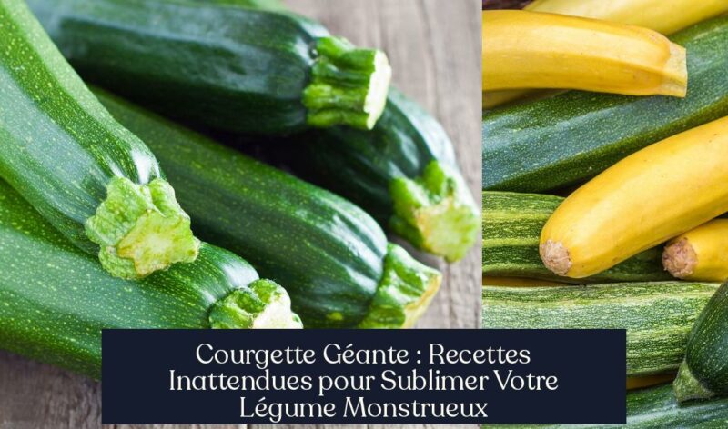 Courgette Géante : Recettes Inattendues pour Sublimer Votre Légume Monstrueux