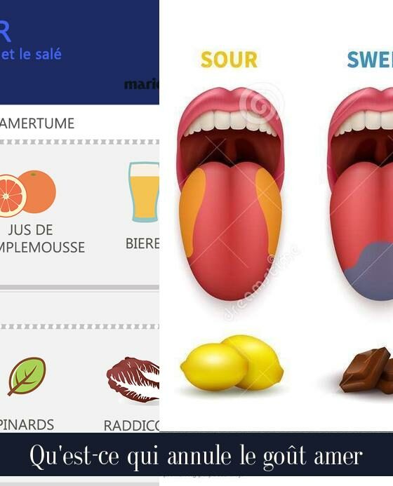 Qu'est-ce qui annule le goût amer