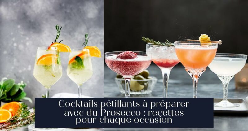 Cocktails pétillants à préparer avec du Prosecco : recettes pour chaque occasion
