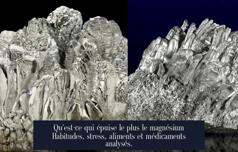 Qu'est-ce qui épuise le plus le magnésium Habitudes, stress, aliments et médicaments analysés.