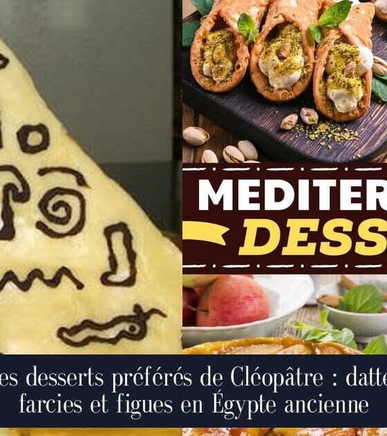 Les desserts préférés de Cléopâtre : dattes farcies et figues en Égypte ancienne