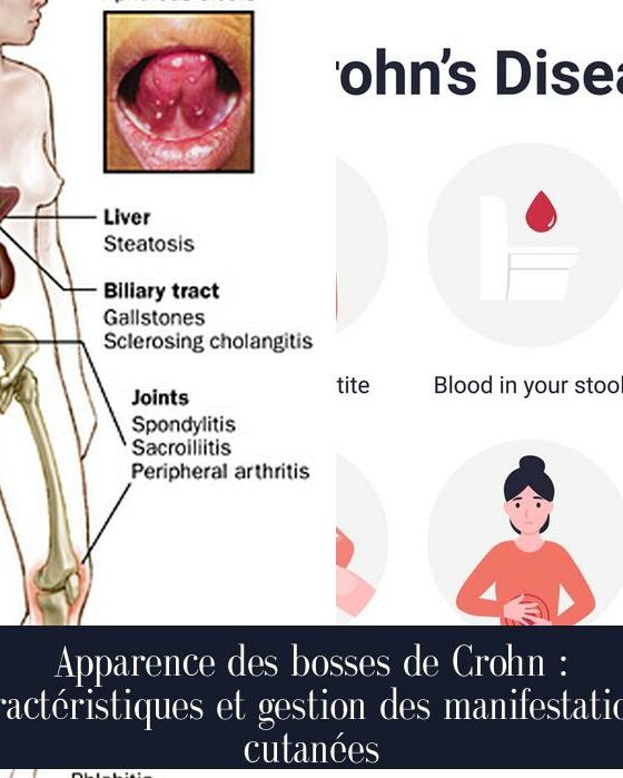 Apparence des bosses de Crohn : caractéristiques et gestion des manifestations cutanées