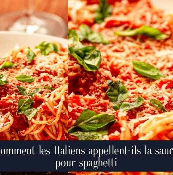 Comment les Italiens appellent-ils la sauce pour spaghetti