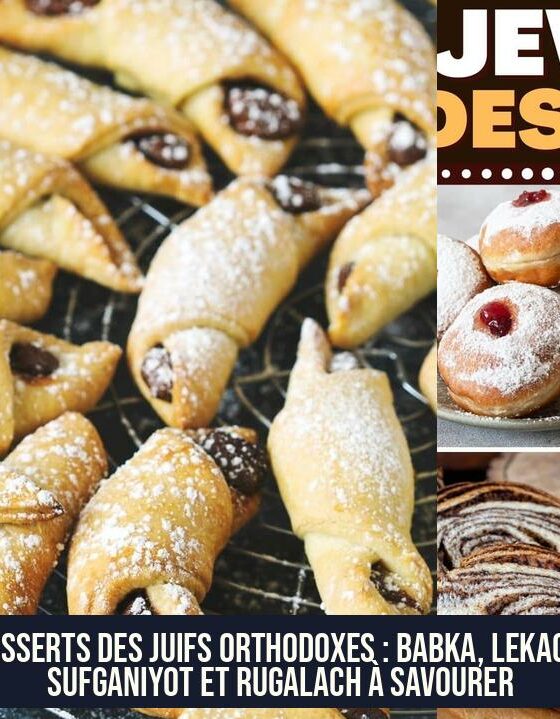 Desserts des Juifs orthodoxes : Babka, Lekach, Sufganiyot et Rugalach à savourer
