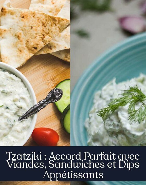 Tzatziki : Accord Parfait avec Viandes, Sandwiches et Dips Appétissants