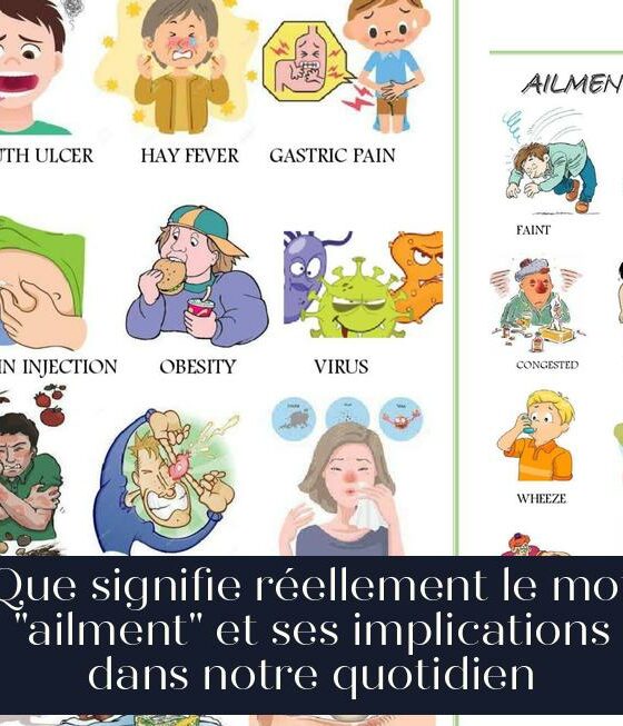 Que signifie réellement le mot "ailment" et ses implications dans notre quotidien