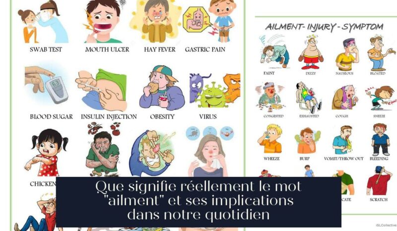 Que signifie réellement le mot "ailment" et ses implications dans notre quotidien