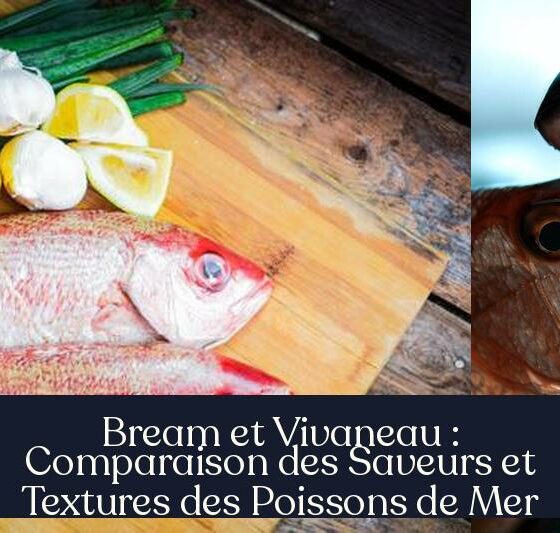 Bream et Vivaneau : Comparaison des Saveurs et Textures des Poissons de Mer