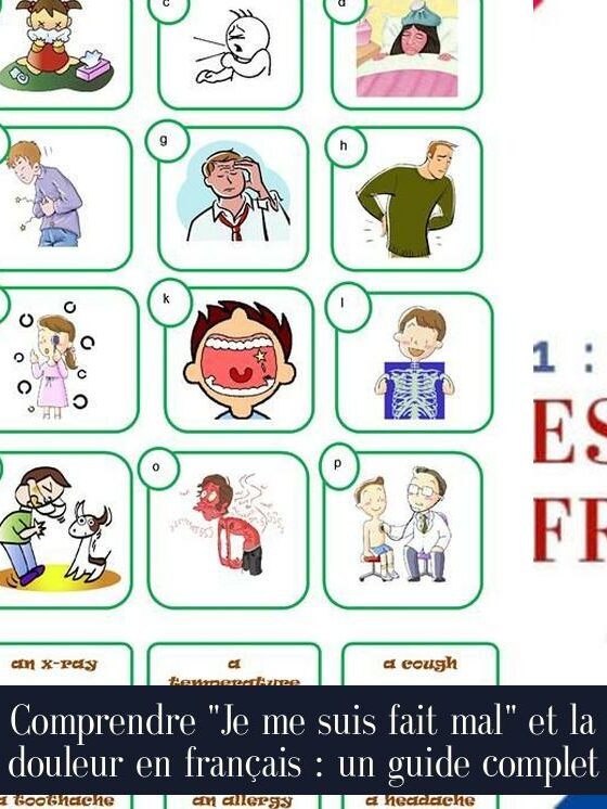 Comprendre "Je me suis fait mal" et la douleur en français : un guide complet