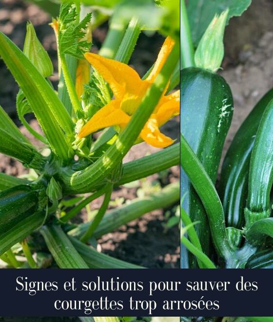 Signes et solutions pour sauver des courgettes trop arrosées