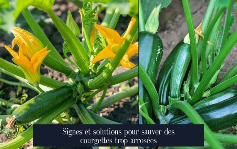 Signes et solutions pour sauver des courgettes trop arrosées