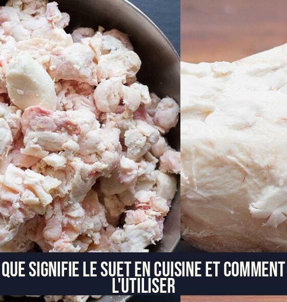 Que signifie le suet en cuisine et comment l'utiliser