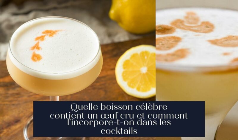 Quelle boisson célèbre contient un œuf cru et comment l'incorpore-t-on dans les cocktails