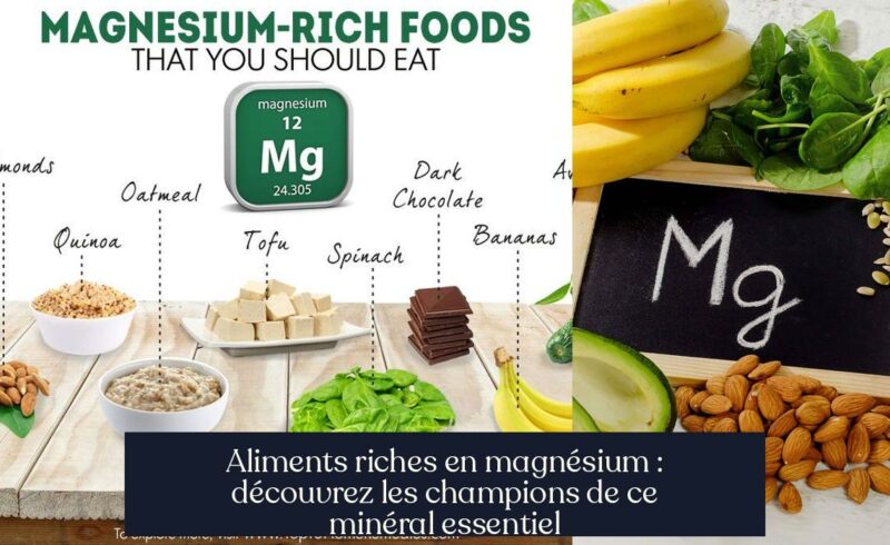 Aliments riches en magnésium : découvrez les champions de ce minéral essentiel