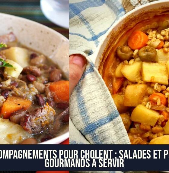 Accompagnements pour cholent : salades et plats gourmands à servir