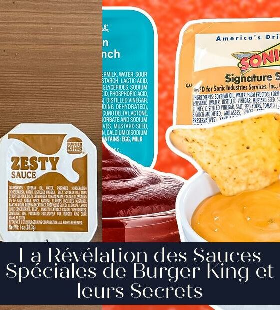 La Révélation des Sauces Spéciales de Burger King et leurs Secrets