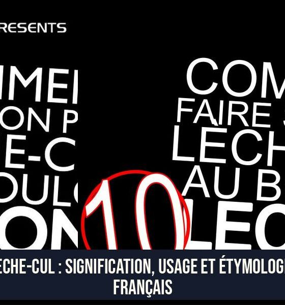 Le Lèche-Cul : Signification, Usage et Étymologie en Français