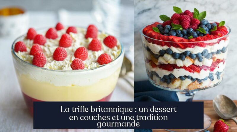 La trifle britannique : un dessert en couches et une tradition gourmande