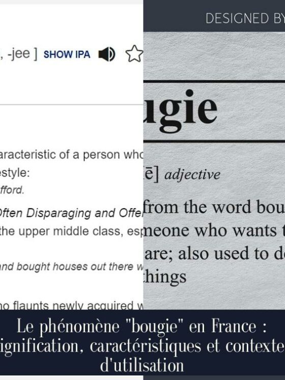 Le phénomène "bougie" en France : signification, caractéristiques et contextes d'utilisation