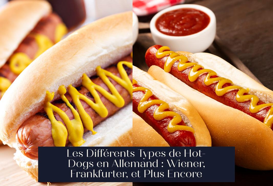 Les Différents Types de Hot-Dogs en Allemand : Wiener, Frankfurter, et Plus Encore