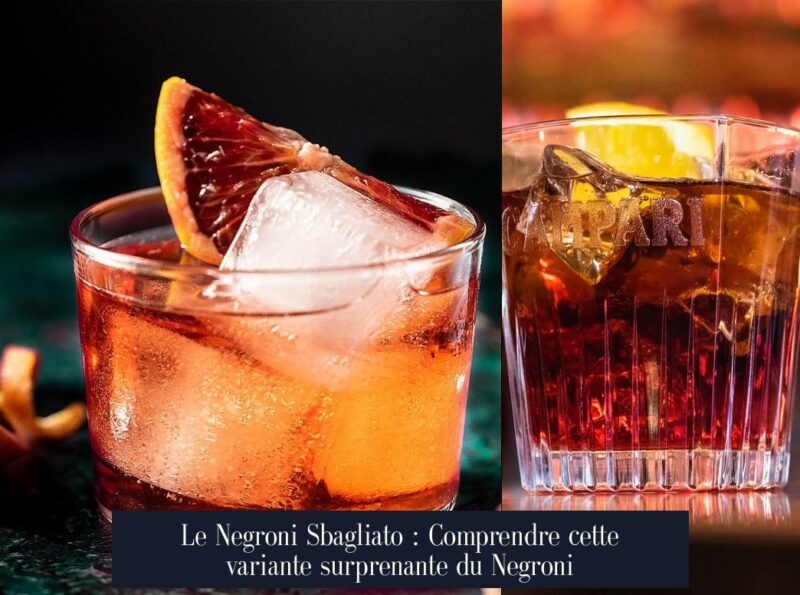 Le Negroni Sbagliato : Comprendre cette variante surprenante du Negroni