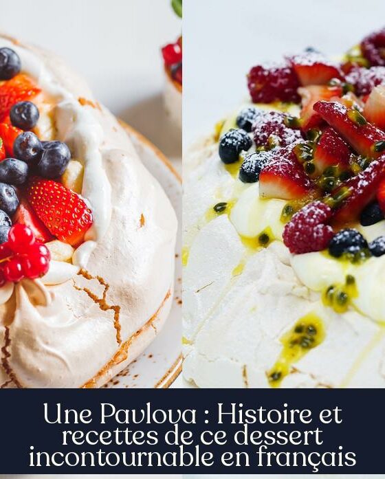 Une Pavlova : Histoire et recettes de ce dessert incontournable en français