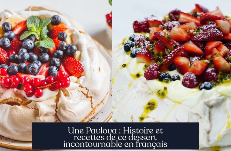 Une Pavlova : Histoire et recettes de ce dessert incontournable en français