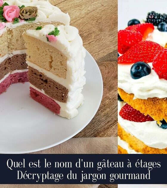 Quel est le nom d'un gâteau à étages Décryptage du jargon gourmand